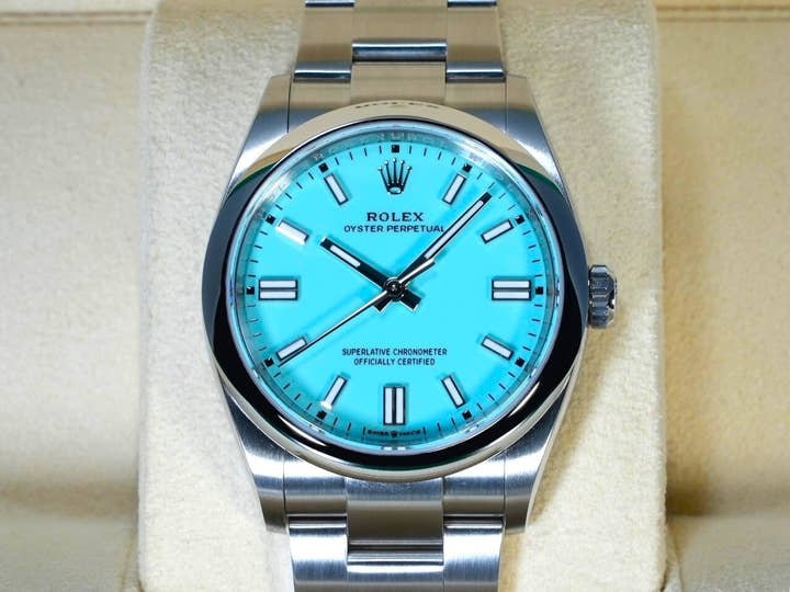 ロレックス オイスターパーペチュアル36 Ref.126000 ステンレススチール ターコイズ文字盤