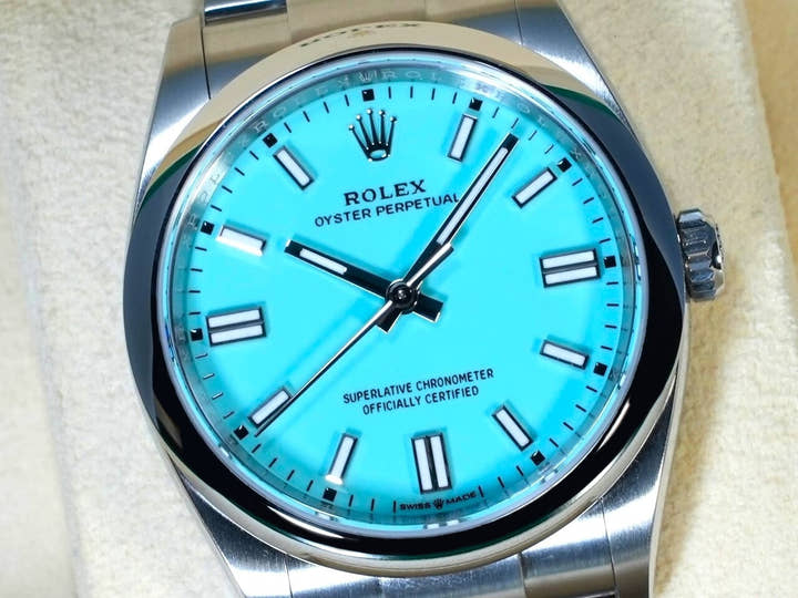 ロレックス オイスターパーペチュアル36 Ref.126000 ステンレススチール ターコイズ文字盤