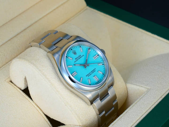 ロレックス オイスターパーペチュアル36 Ref.126000 ステンレススチール ターコイズ文字盤