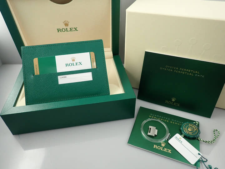 Rolex Oyster Perpetual 39 Ref. 114300 Stainless Steel Slate Gray Dial