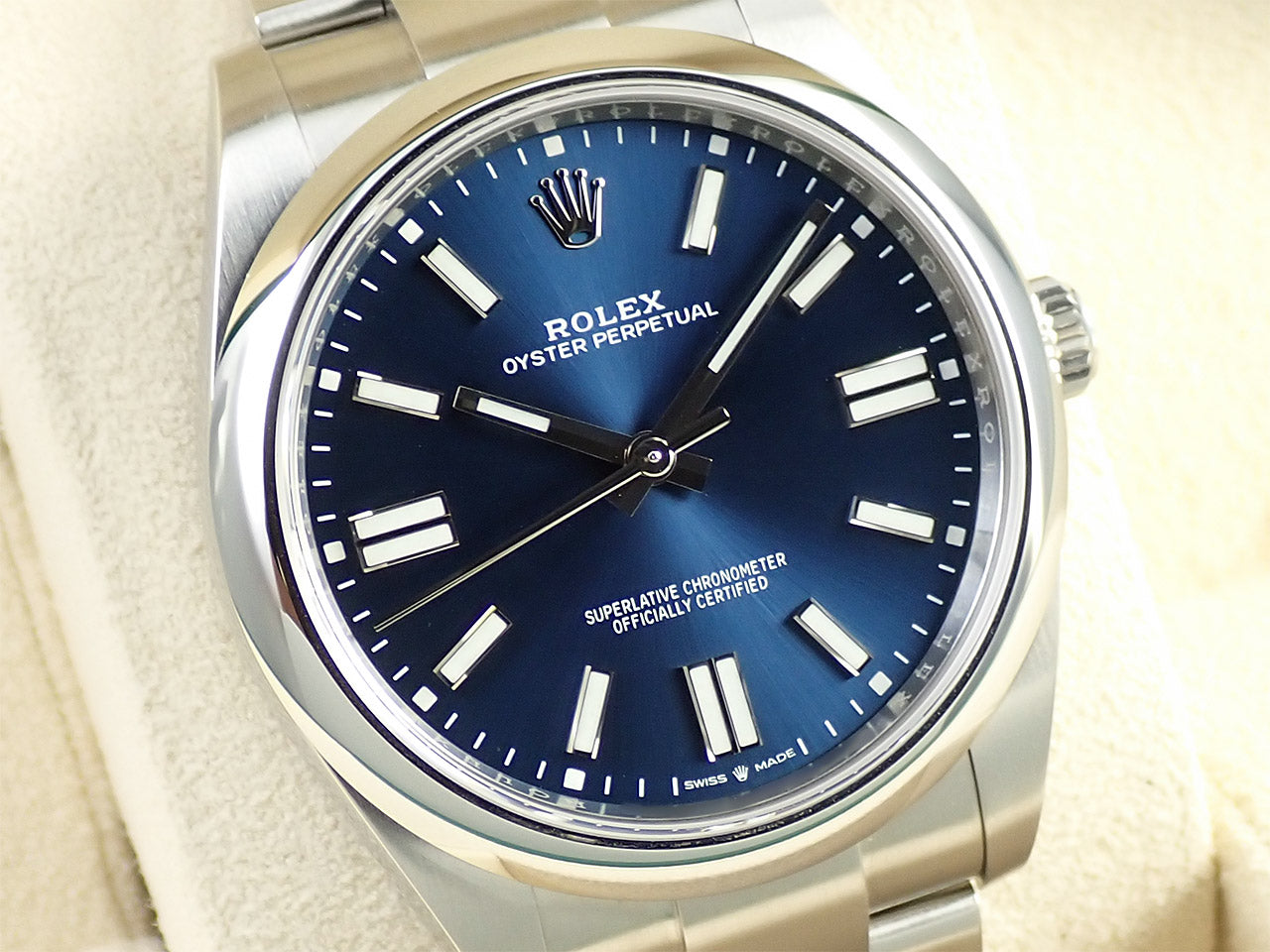 Rolex Oyster Perpetual 41 Ref.124300 SS Bright Blue Dial