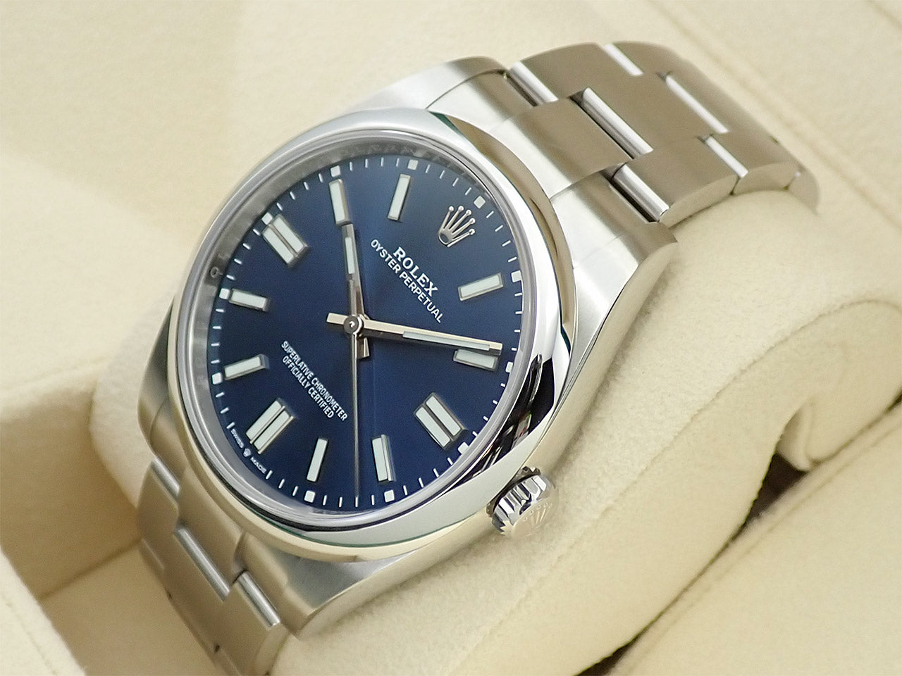 Rolex Oyster Perpetual 41 Ref.124300 SS Bright Blue Dial