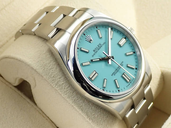 Rolex Oyster Perpetual 41 Ref. 124300 Stainless Steel Turquoise Dial