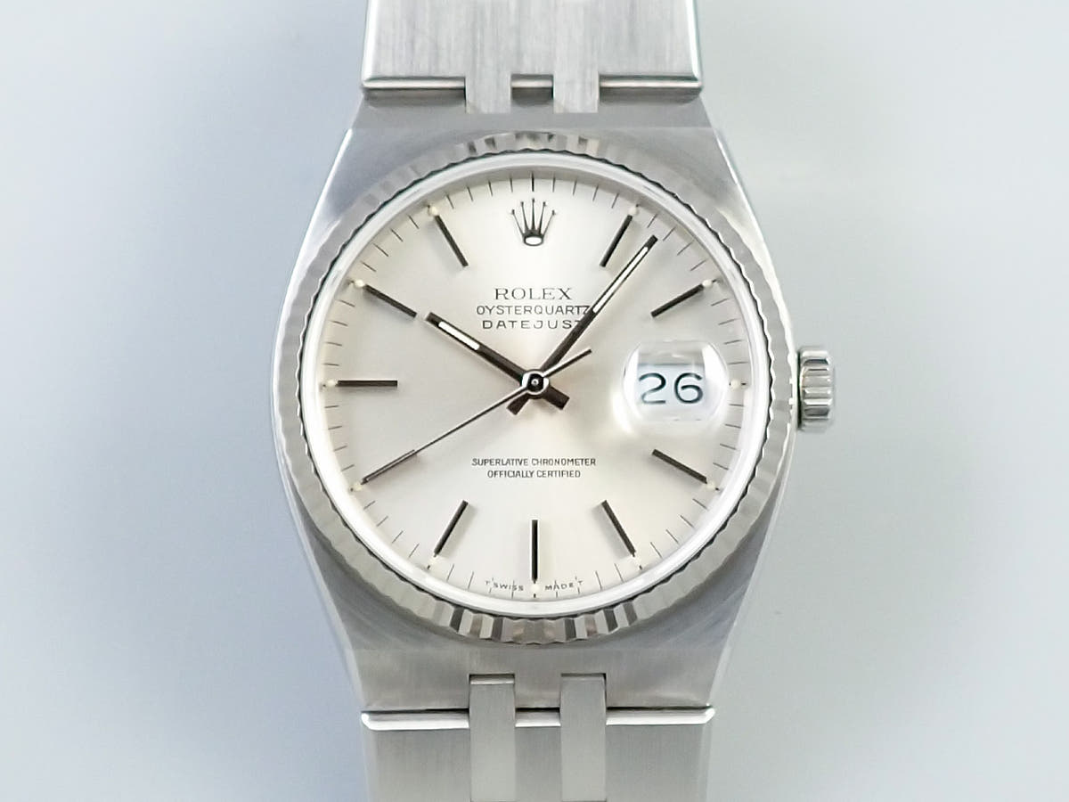 ロレックス オイスタークォーツ Ref.17014 シルバー文字盤 美品 T512AFU9