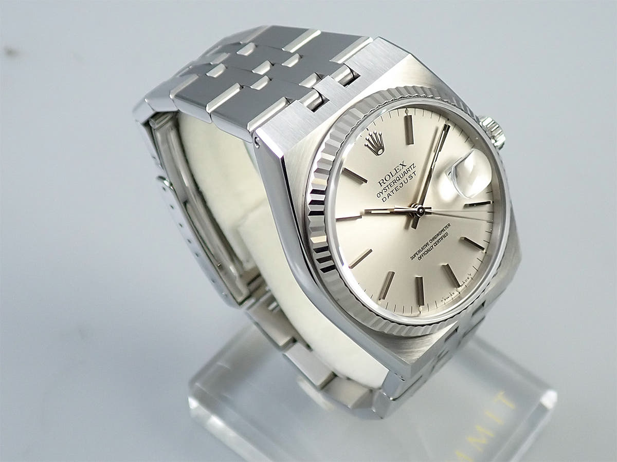 ロレックス オイスタークォーツ Ref.17014 シルバー文字盤 美品 T512AFU9