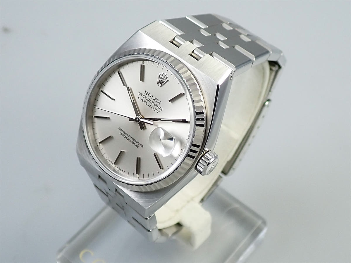 ロレックス オイスタークォーツ Ref.17014 シルバー文字盤 美品 T512AFU9