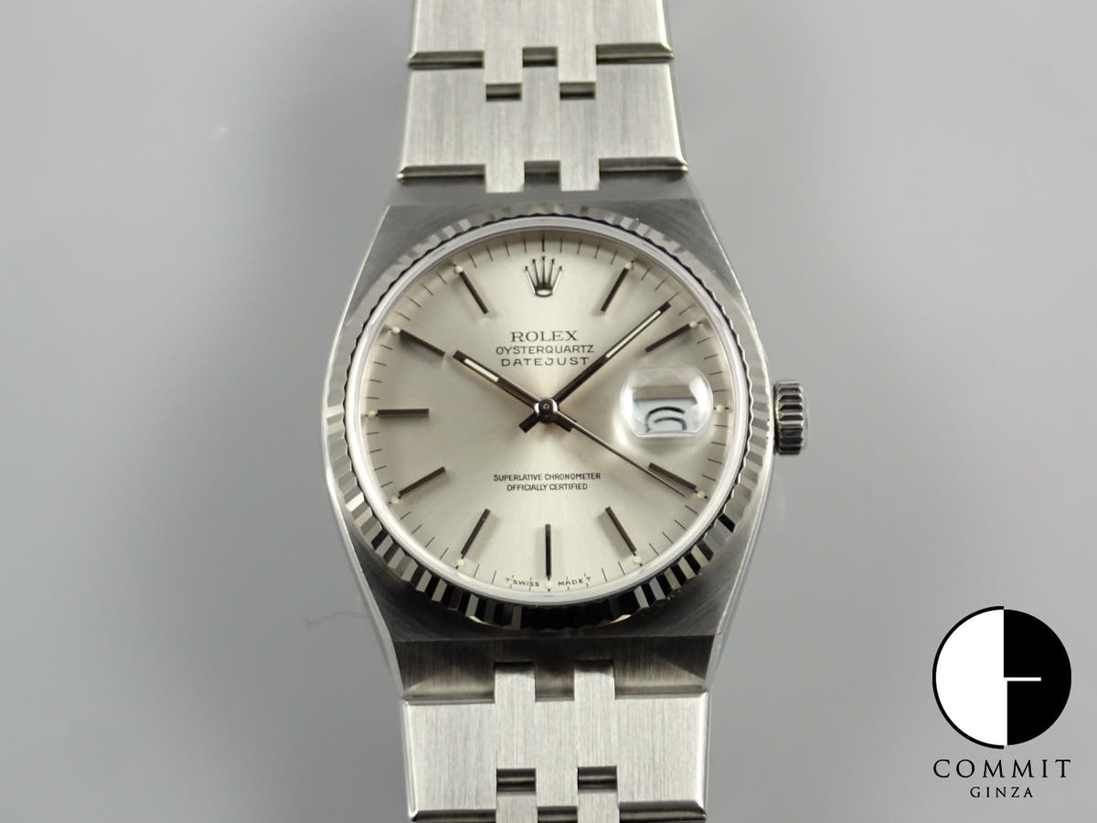 ロレックス オイスタークォーツ Ref.17014 シルバー文字盤 美品 CAF34J49