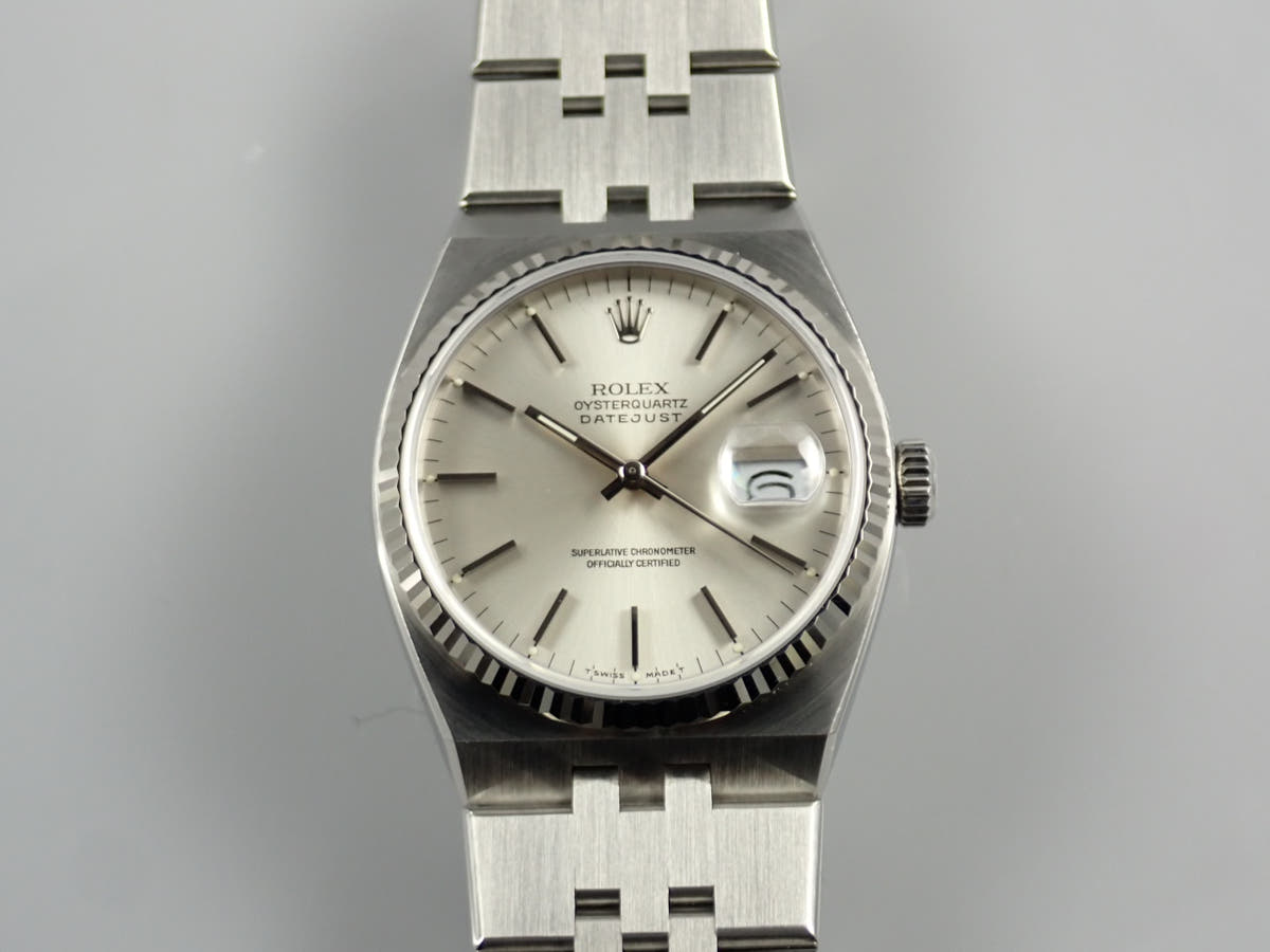 ロレックス オイスタークォーツ Ref.17014 シルバー文字盤 美品 CAF34J49