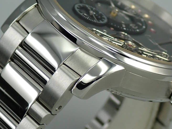 グラスヒュッテオリジナル パノインバース  Ref.1-66-06-04-22-14 シルバー文字盤 美品 P9JAFMRW