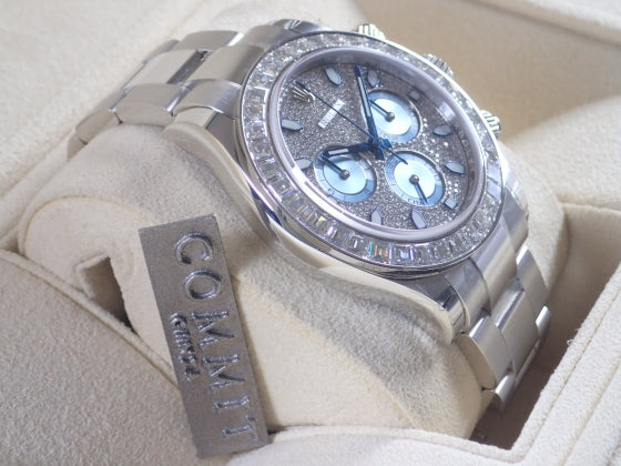 Rolex Daytona Pave Diamond Baguette Diamond Bezel Ref.116576TBR