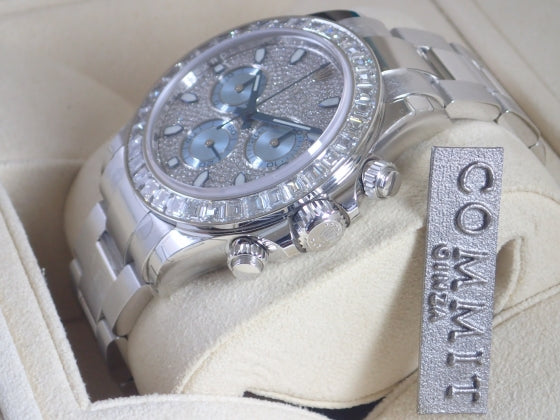 Rolex Daytona Pave Diamond Baguette Diamond Bezel Ref.116576TBR