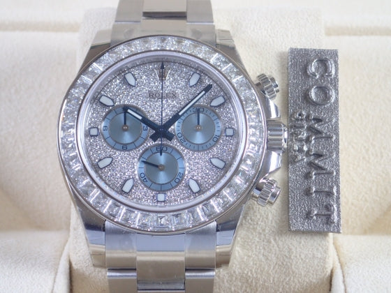 Rolex Daytona Pave Diamond Baguette Diamond Bezel Ref.116576TBR