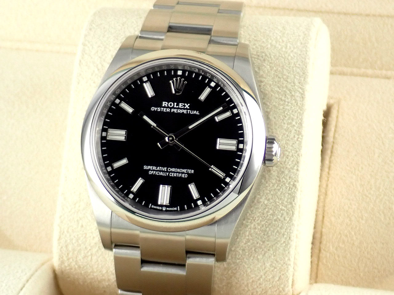 Rolex New Oyster Perpetual 36 Black Bar Dial &lt;New warranty, box, etc.&gt;