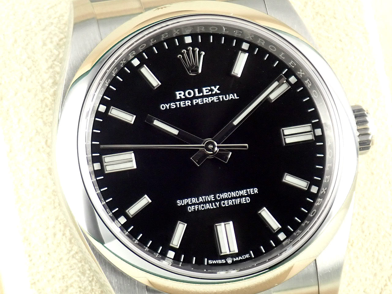 Rolex New Oyster Perpetual 36 Black Bar Dial &lt;New warranty, box, etc.&gt;