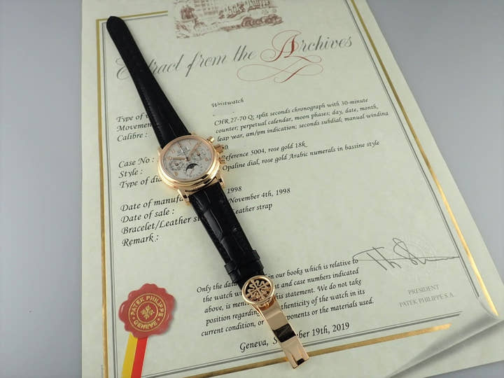 パテックフィリップ パーペチュアルカレンダー Ref.5004R オパーリンシルバー文字盤 中古 perpetual-calendar-15