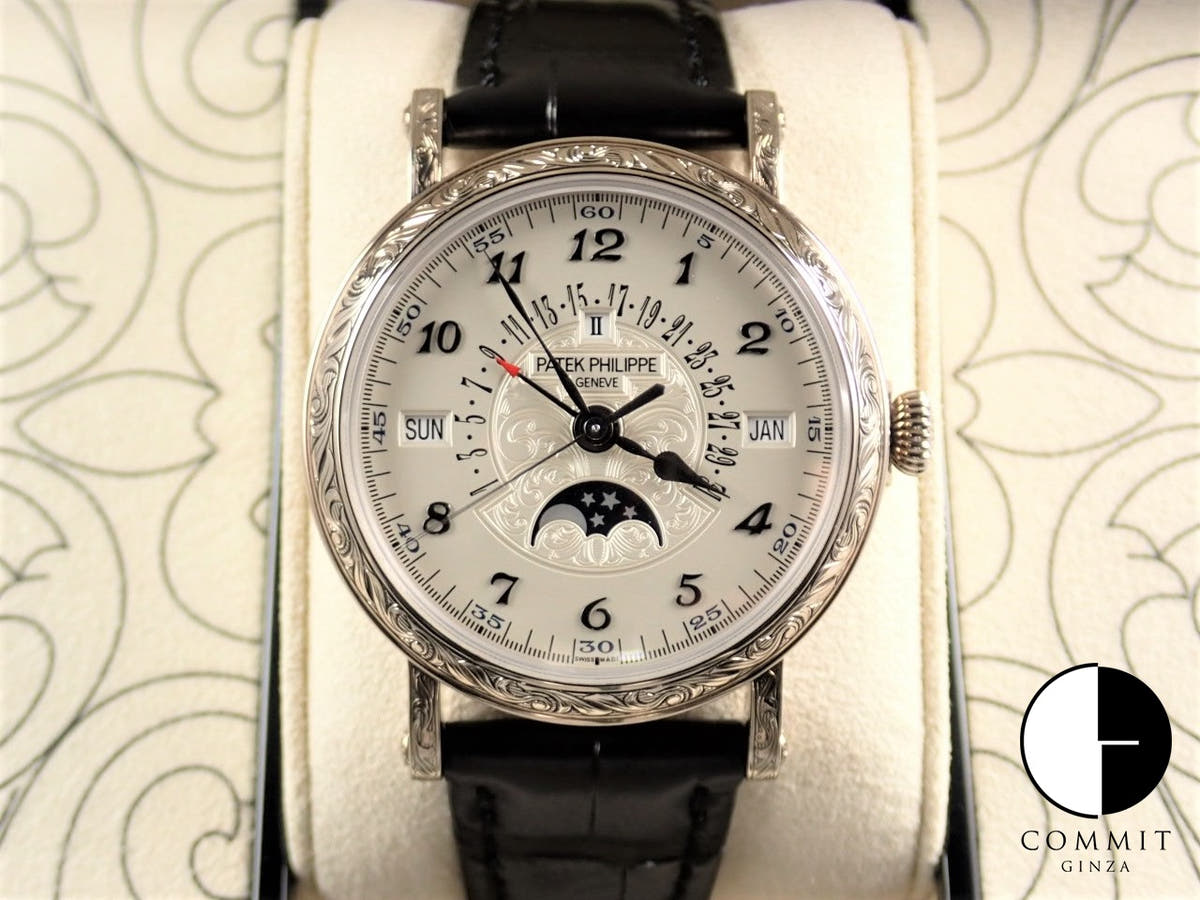 パテックフィリップ パーペチュアルカレンダー レトログラード Ref.5160/500G-001 シルバー文字盤 中古 YLVF5775