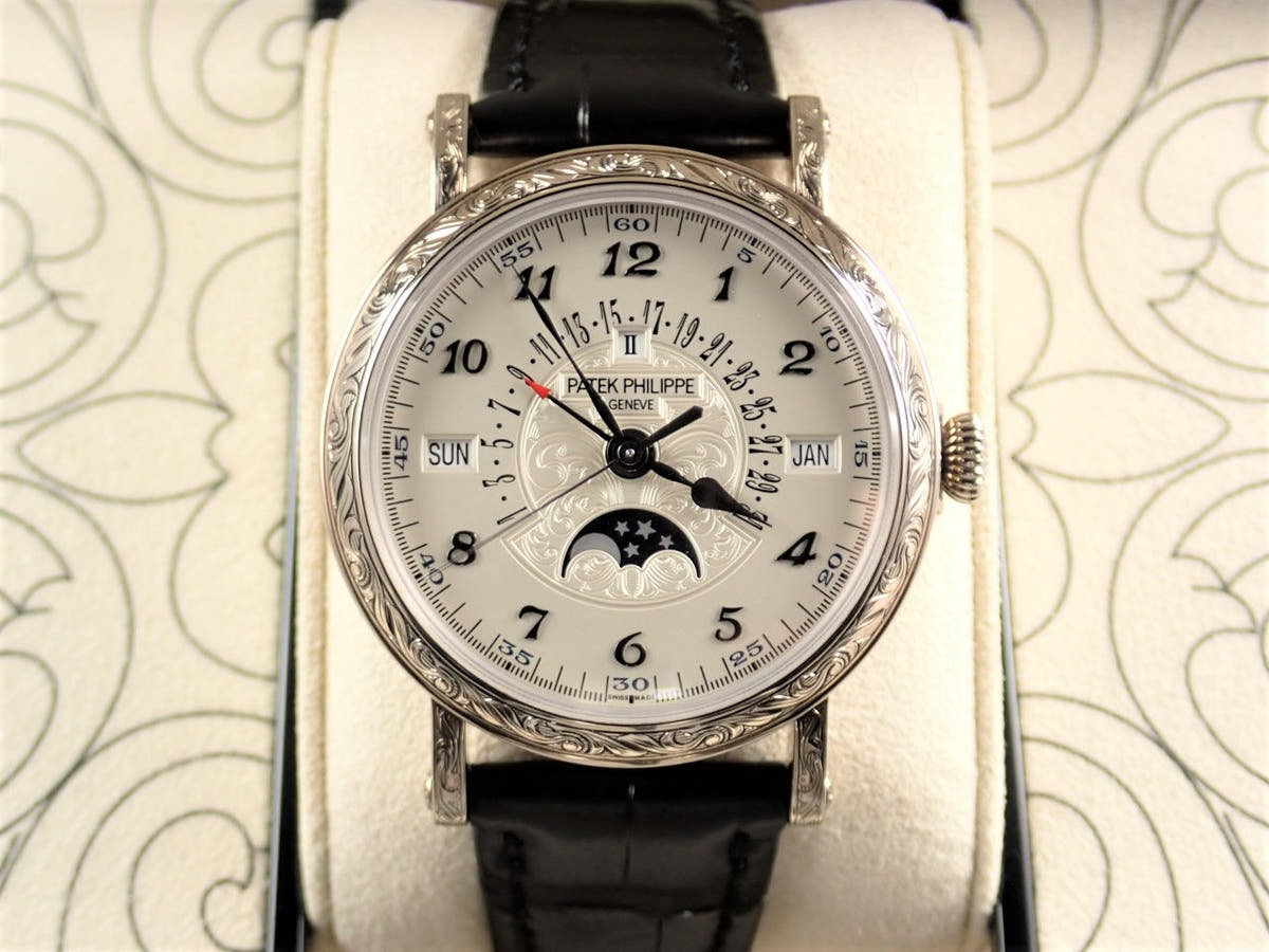 パテックフィリップ パーペチュアルカレンダー レトログラード Ref.5160/500G-001 シルバー文字盤 中古 YLVF5775