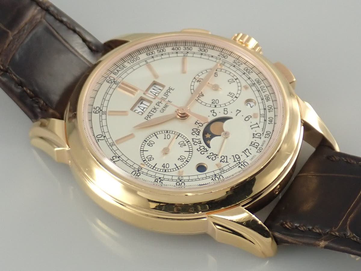 パテックフィリップ パーペチュアルカレンダー クロノグラフ Ref.5270R-001 シルバー文字盤 中古 TJH70418