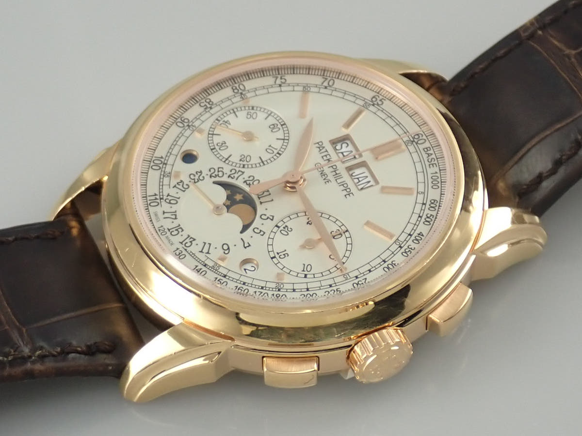 パテックフィリップ パーペチュアルカレンダー クロノグラフ Ref.5270R-001 シルバー文字盤 中古 TJH70418
