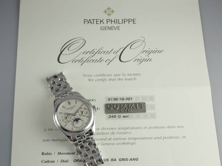 パテックフィリップ パーペチュアルカレンダー Ref.5136/1G-001 ホワイト文字盤 中古 perpetual-calendar-18