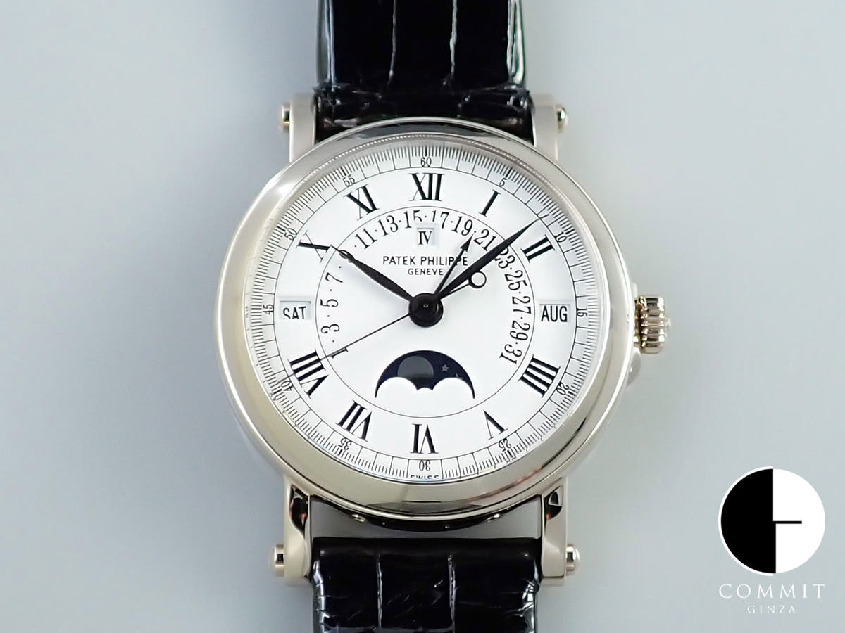 パテックフィリップ パーペチュアルカレンダー レトログラード Ref.5059G-001 ホワイト文字盤 中古 37XSRJ11