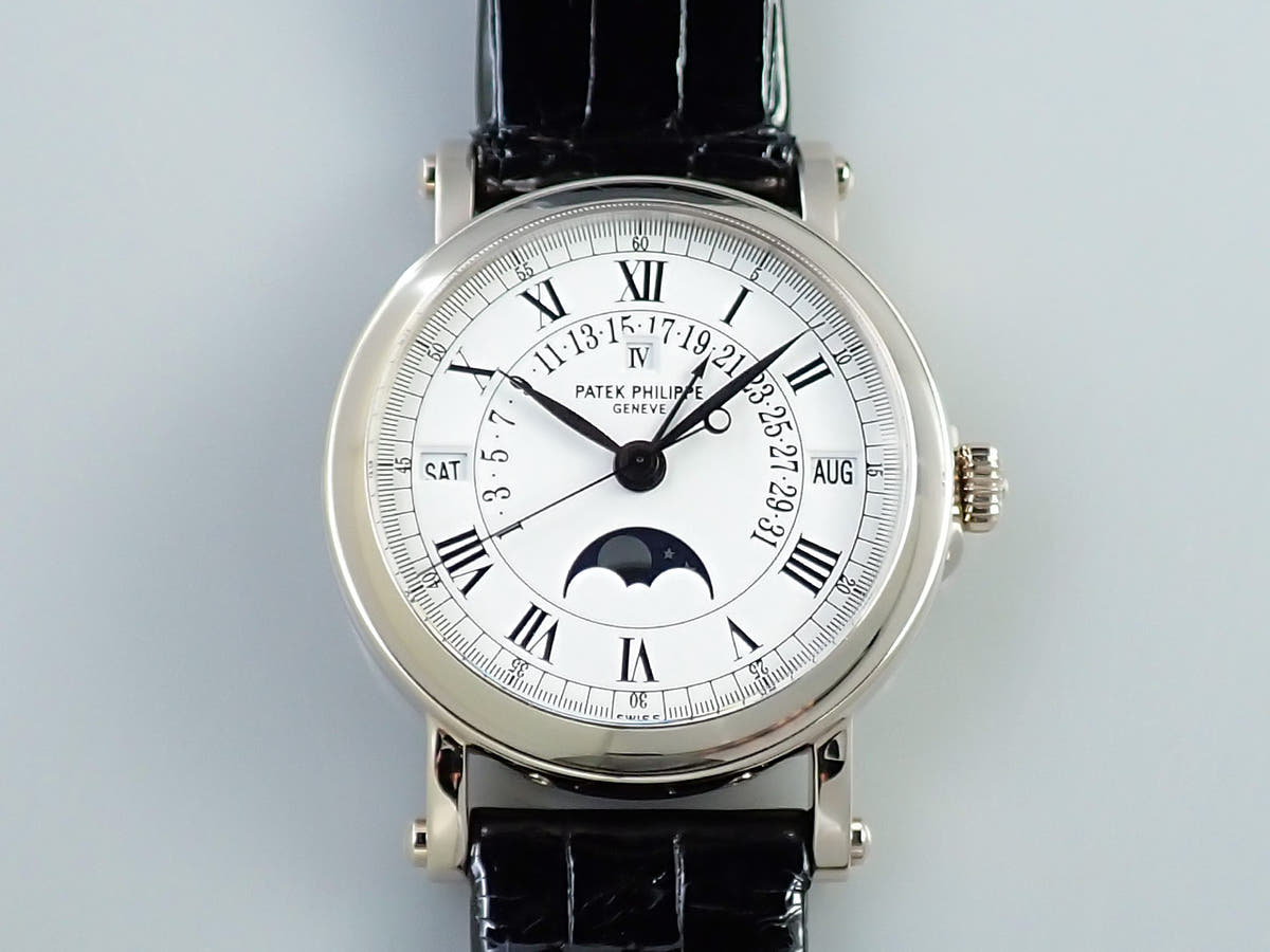 パテックフィリップ パーペチュアルカレンダー レトログラード Ref.5059G-001 ホワイト文字盤 中古 37XSRJ11