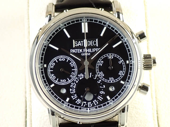 パテックフィリップ パーペチュアルカレンダー スプリットセコンド クロノグラフ Ref.5204P-011 プラチナ ブラック文字盤