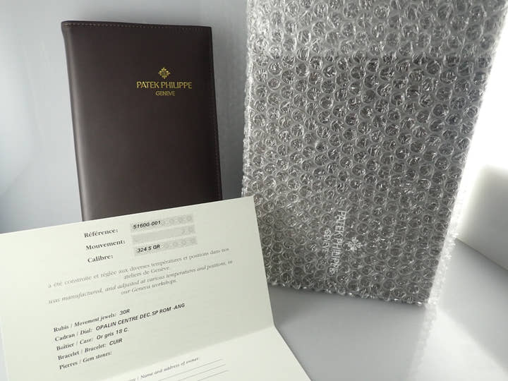 パテックフィリップ パーペチュアルカレンダー レトログラード Ref.5160G-001 ホワイトゴールド シルバー文字盤