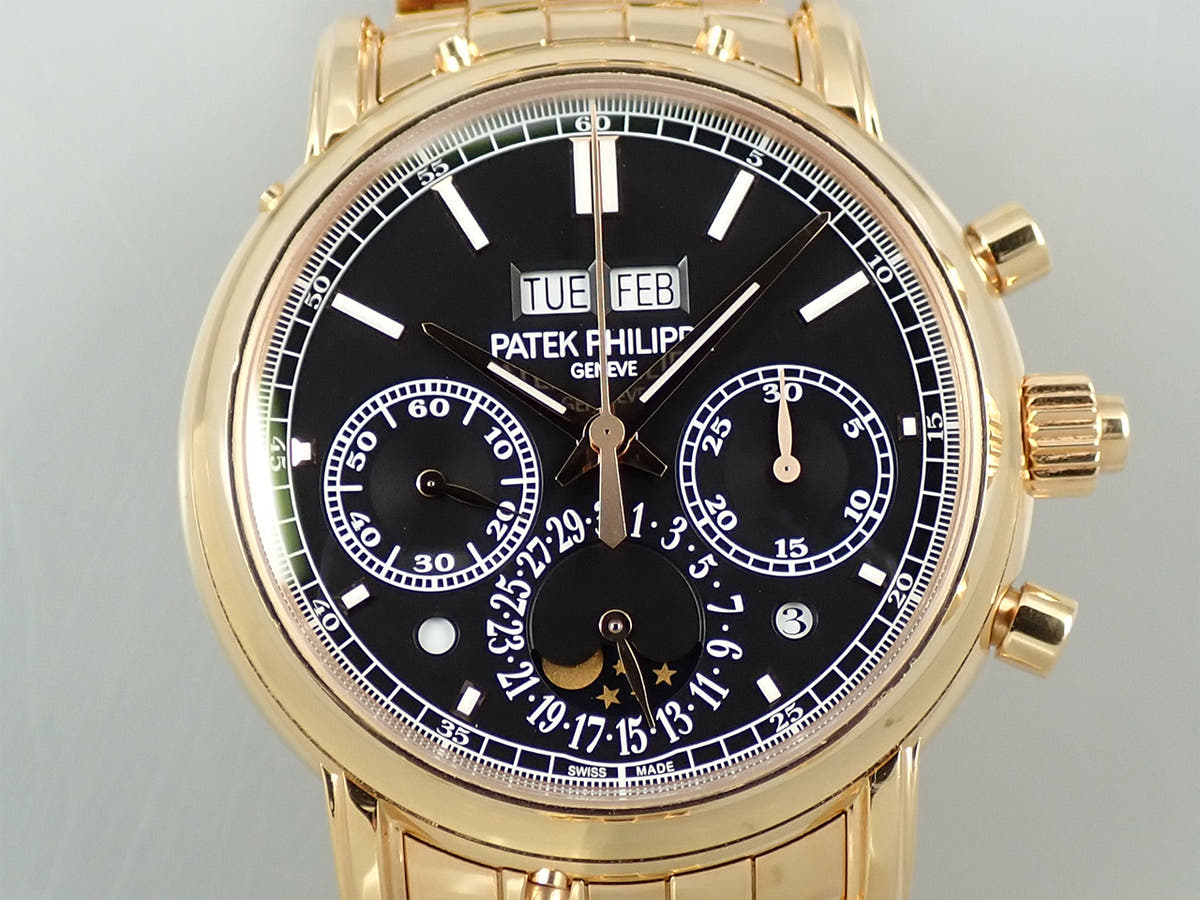パテックフィリップ パーペチュアルカレンダー スプリットセコンド クロノグラフ Ref.5204/1R-001 ブラック文字盤 中古 5L281012