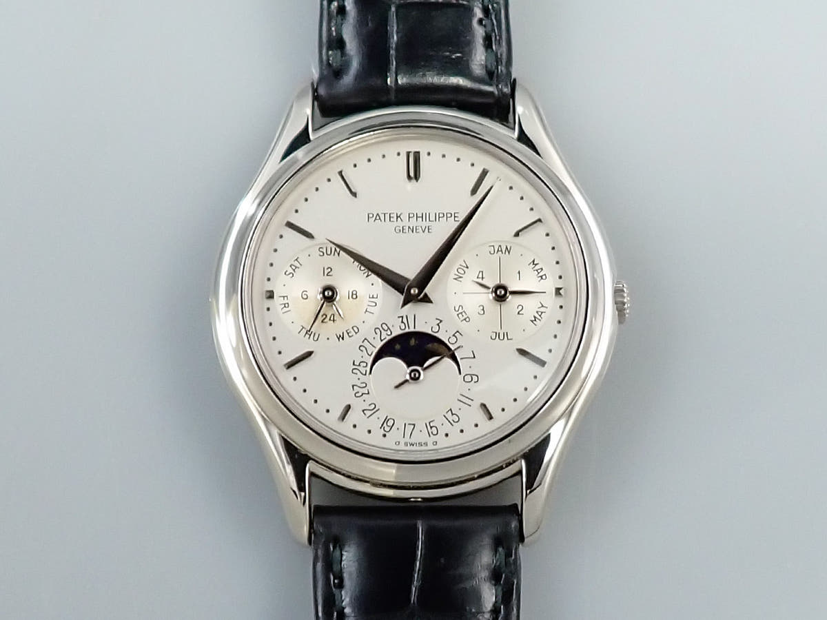 パテックフィリップ パーペチュアルカレンダー Ref.3940G-001 シルバー文字盤 中古 5A7H40XX
