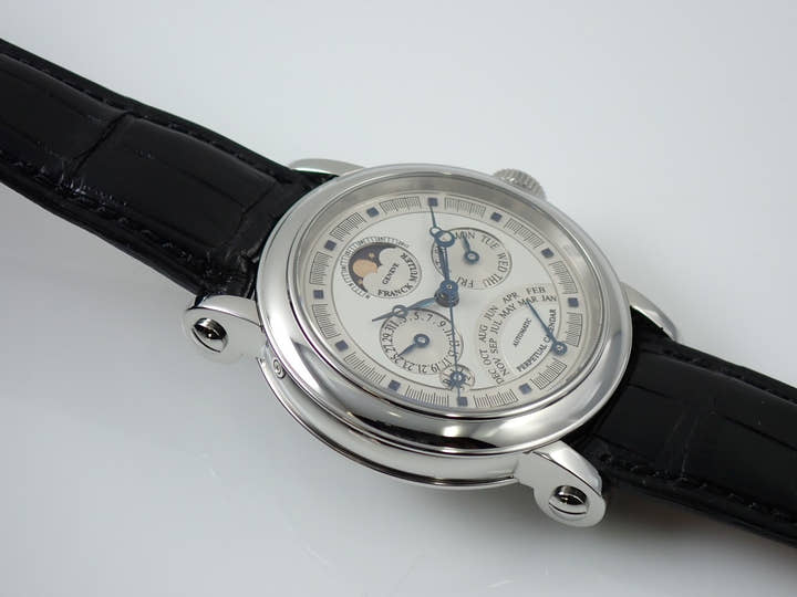 フランクミュラー レトログラード パーペチュアルカレンダー Ref.7000 QP A シルバー文字盤 美品 7RTYC8K6