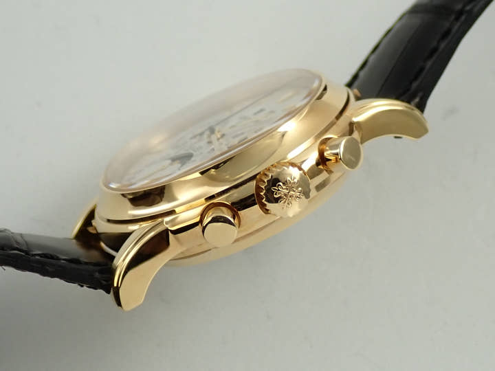 パテックフィリップ パーペチュアルカレンダー クロノグラフ Ref.3970EJ-014 イエローゴールド シルバー文字盤