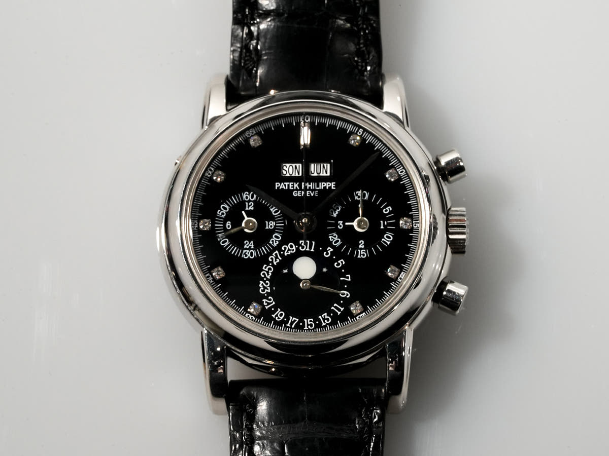 パテックフィリップ パーペチュアルカレンダー クロノグラフ Ref.3970EP-029 ブラック11Pダイヤ文字盤 中古 VX9H0V5V