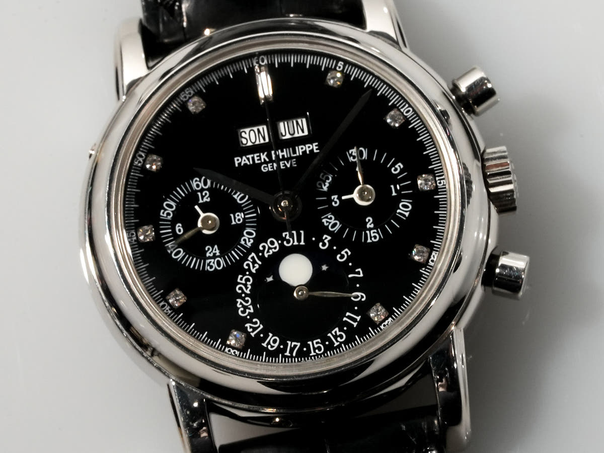 パテックフィリップ パーペチュアルカレンダー クロノグラフ Ref.3970EP-029 ブラック11Pダイヤ文字盤 中古 VX9H0V5V
