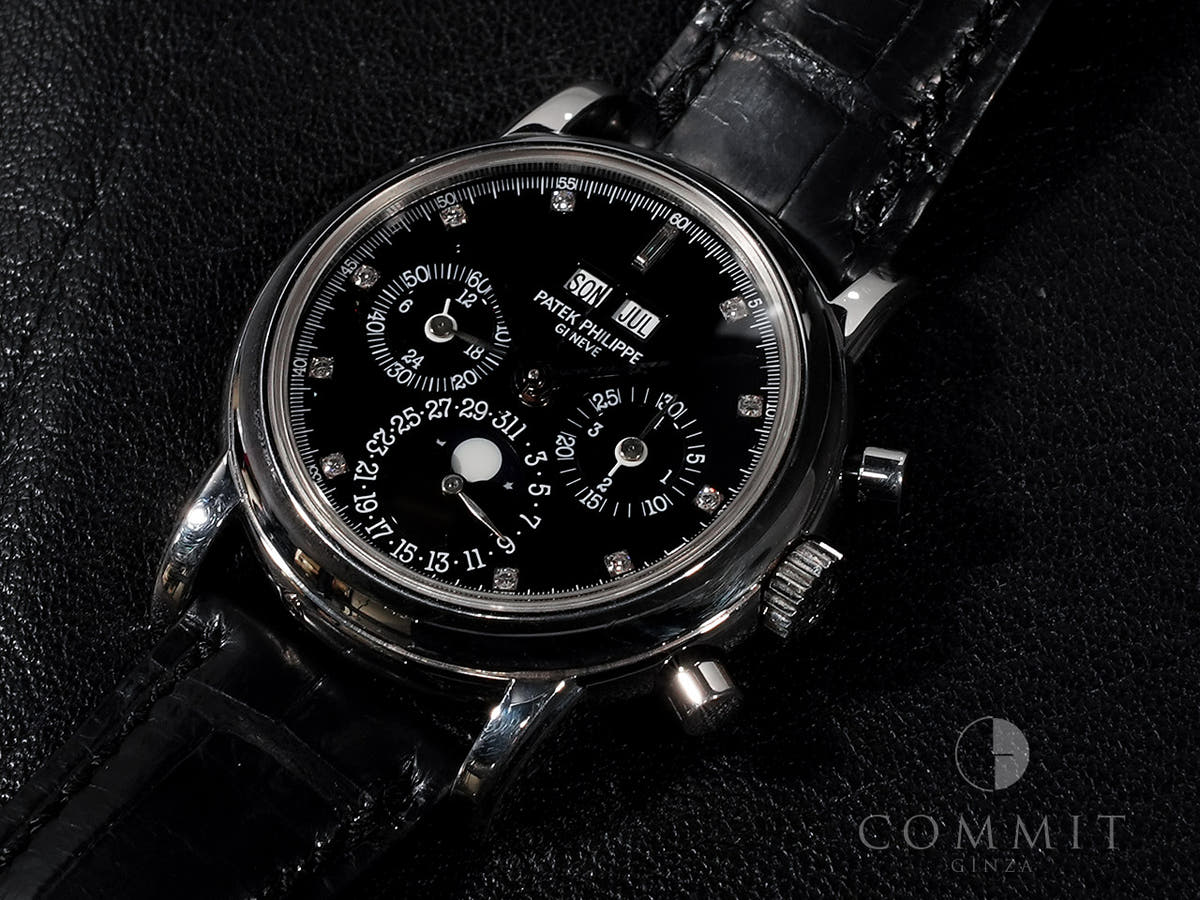 パテックフィリップ パーペチュアルカレンダー クロノグラフ Ref.3970EP-029 ブラック11Pダイヤ文字盤 中古 VX9H0V5V