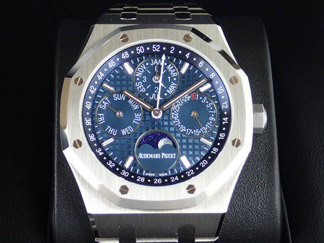 オーデマピゲ ロイヤルオーク Ref.26574ST.OO.1220ST.02 ブルー文字盤 未使用 perpetual-calendar-8