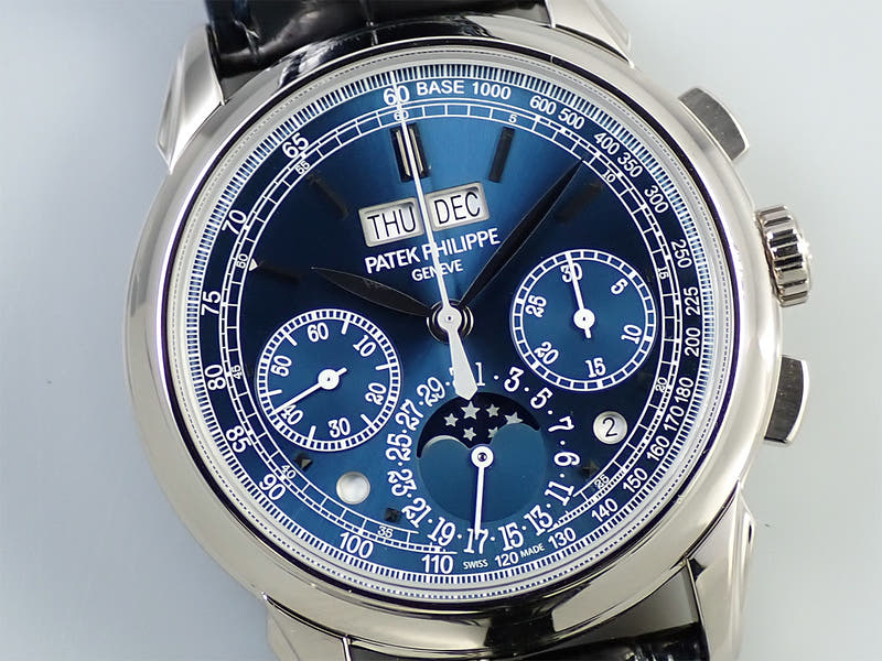 パテックフィリップ パーペチュアルカレンダー クロノグラフ Ref.5270G-019 ブルー文字盤 美品 2JMY48PZ