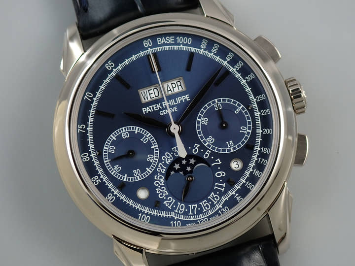 パテックフィリップ パーペチュアルカレンダー クロノグラフ Ref.5270G-014 ブルー文字盤 未使用 92RH06C1