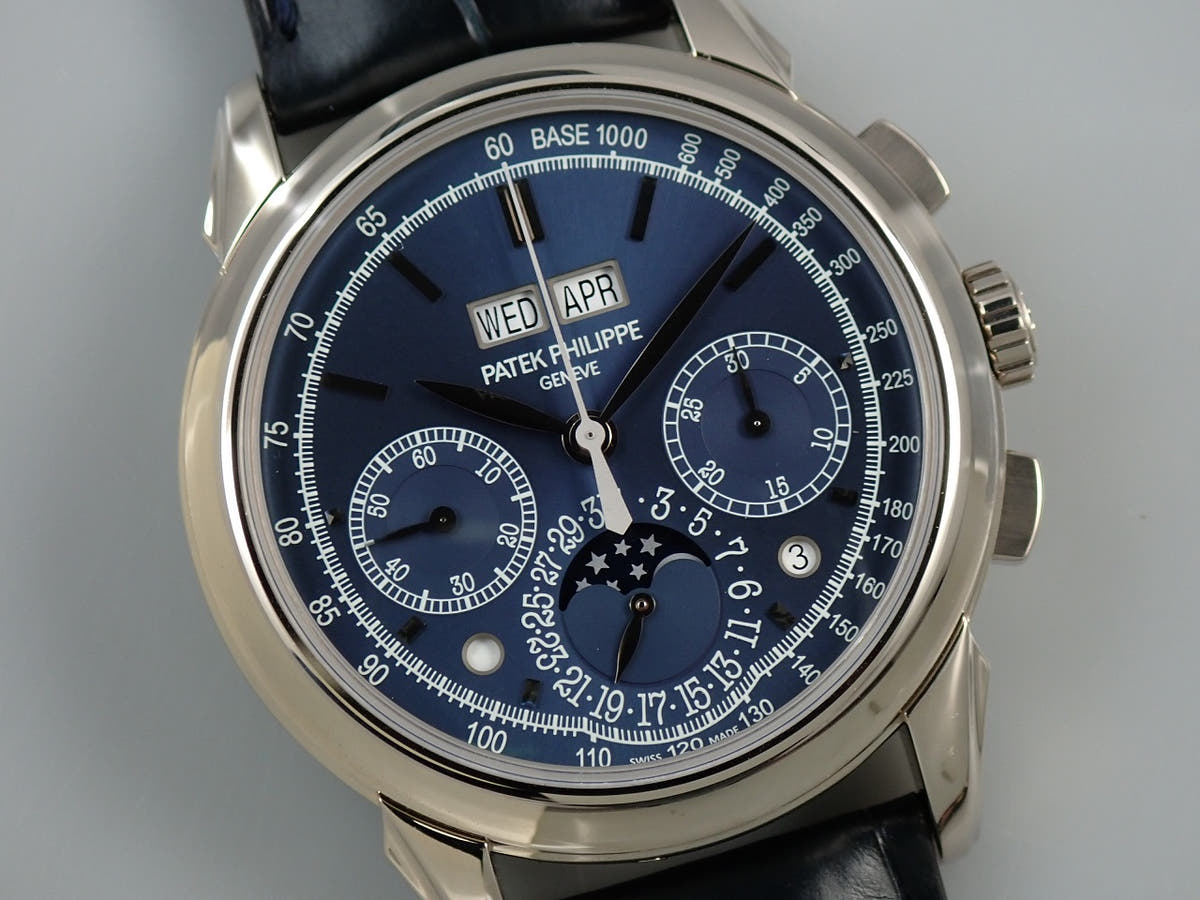 パテックフィリップ パーペチュアルカレンダー クロノグラフ Ref.5270G-014 ブルー文字盤 未使用 92RH06C1