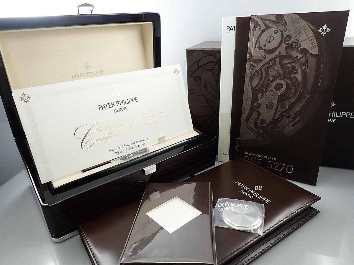 パテックフィリップ パーペチュアルカレンダー クロノグラフ Ref.5270P-001 ゴールデンオパーリン文字盤 美品 1FFALLYT