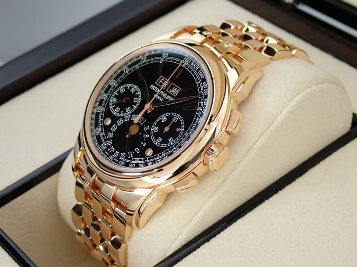 パテックフィリップ パーペチュアルカレンダー クロノグラフ Ref.5270/1R-001 ローズゴールド エボニーブラック ソレイユ文字盤
