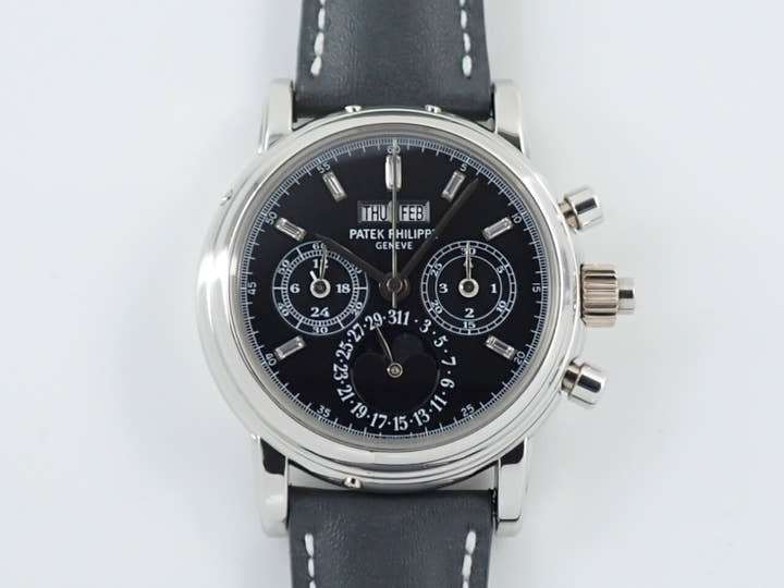 パテックフィリップ パーペチュアルカレンダー スプリットセコンド クロノグラフ Ref.5004P-033 プラチナ ブラック7Pバケットダイヤ文字盤