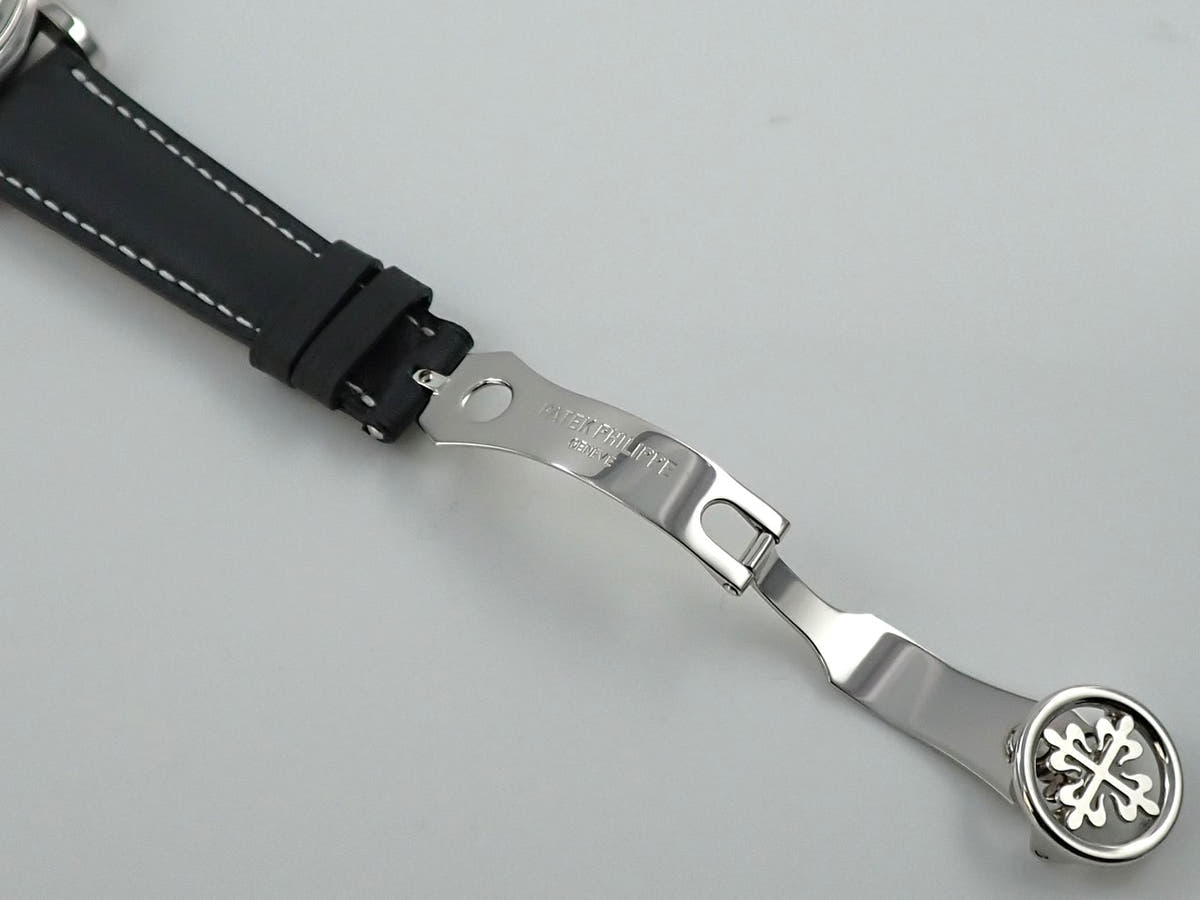 パテックフィリップ パーペチュアルカレンダー スプリットセコンド クロノグラフ Ref.5004P-033 ブラック7Pバケットダイヤ文字盤 中古 9FYXWYRP