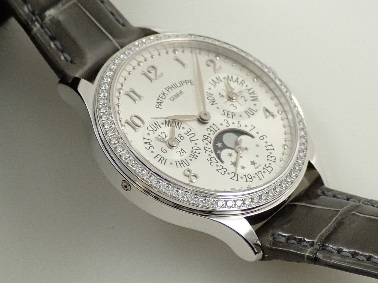 Patek Philippe Perpetual Calendar Ref.7140G-001 18KWG Silver Soleil Dial