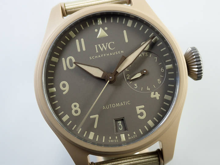 IWC ビッグ パイロット ウォッチ トップガン モハーヴェ デザート Ref.IW506003 ダークブラウン文字盤 美品 95ZFYMVY