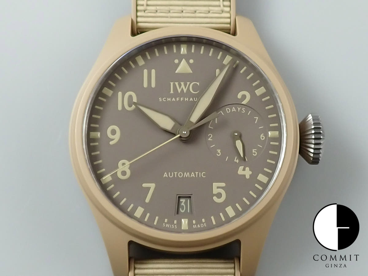 IWC ビッグ パイロット ウォッチ トップガン モハーヴェ デザート Ref.IW506003 ダークブラウン文字盤 極美品 8SYCFKUC