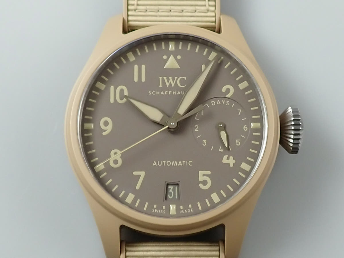 IWC ビッグ パイロット ウォッチ トップガン モハーヴェ デザート Ref.IW506003 ダークブラウン文字盤 極美品 8SYCFKUC