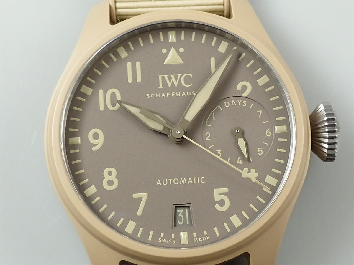 IWC ビッグ パイロット ウォッチ トップガン モハーヴェ デザート Ref.IW506003 ダークブラウン文字盤 極美品 8SYCFKUC
