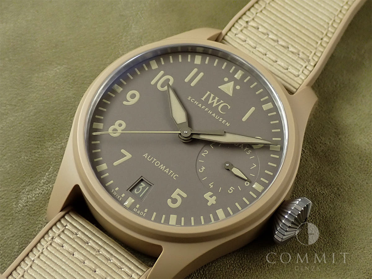 IWC ビッグ パイロット ウォッチ トップガン モハーヴェ デザート Ref.IW506003 ダークブラウン文字盤 極美品 8SYCFKUC