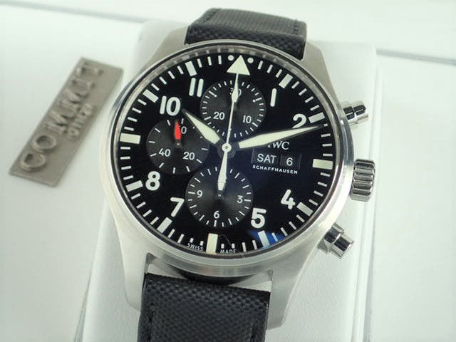 IWC パイロットウォッチ Ref.IW377710 ブラック文字盤 中古 pilot-6